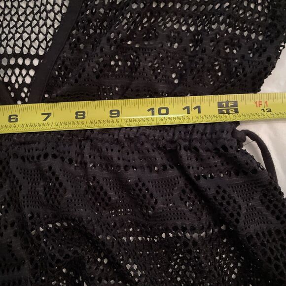 Miken Black Swimsuit Cover Up Womens Size Small Beach Vacation Summer - Picture 6 of 9
